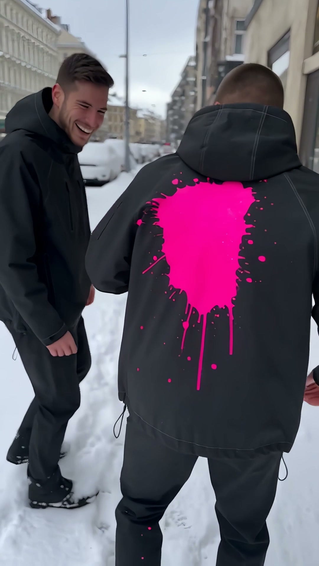 Chaqueta Kromia con color rosa en la espalda